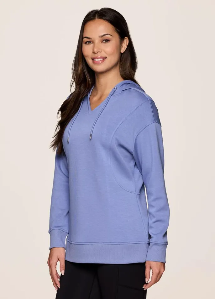 Women Recharge Scuba Hoodie Periwinkle RBX Active Sweatshirts