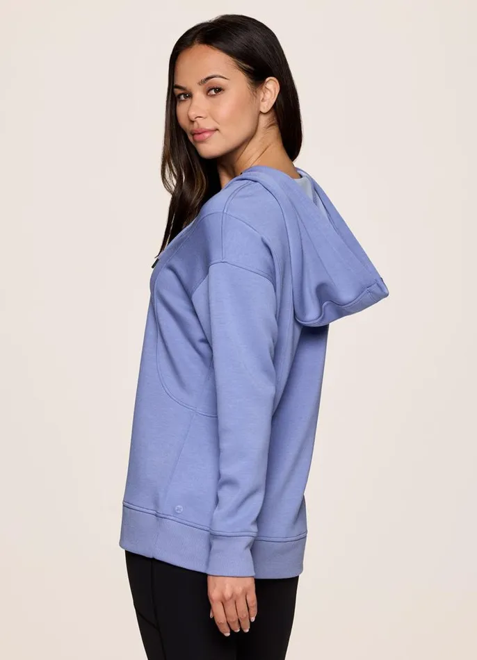 Women Recharge Scuba Hoodie Periwinkle RBX Active Sweatshirts