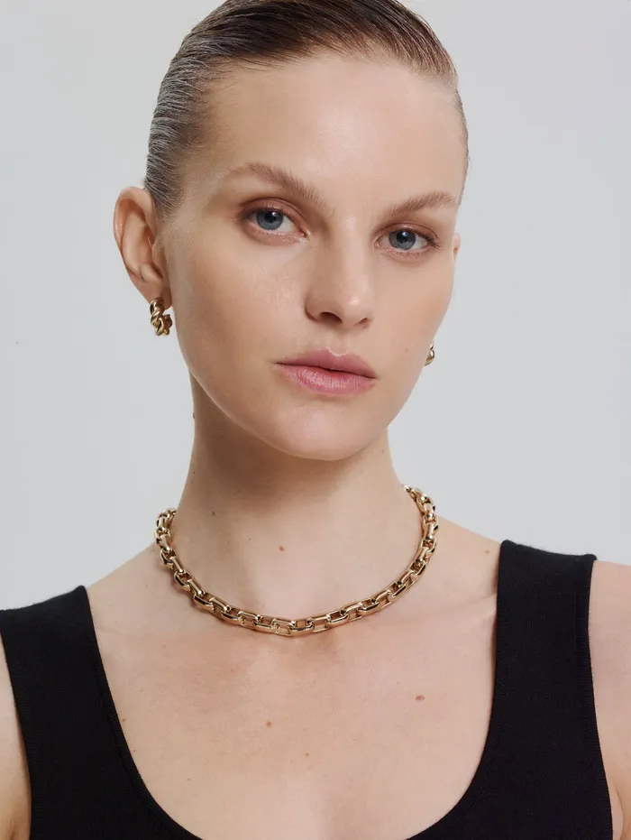 Women ROLO CHAIN CHOKER LIGHTGOLD Jewelry Scanlan Theodore