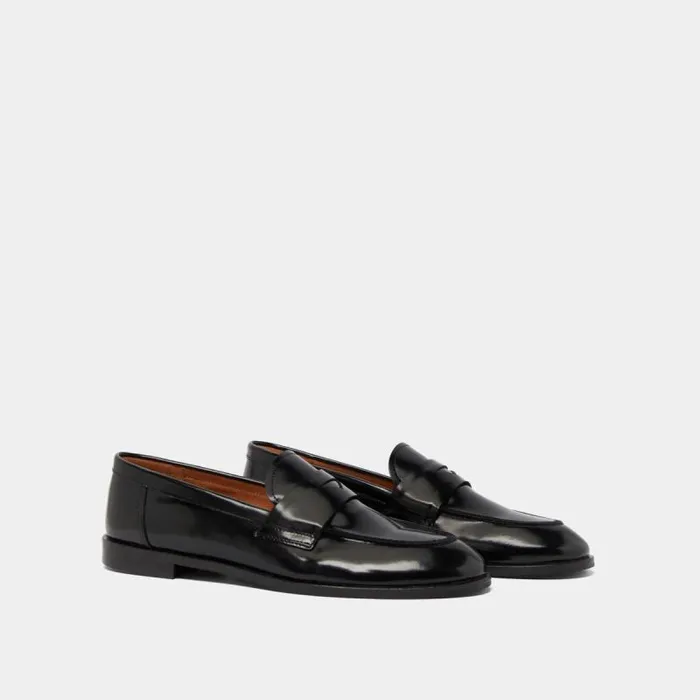 Women Roundtoe Loafers Black JONAK Loafers