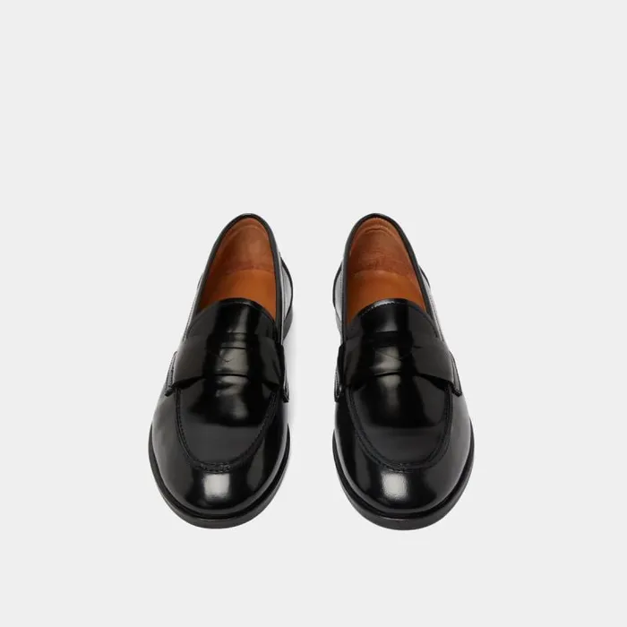 Women Roundtoe Loafers Black JONAK Loafers