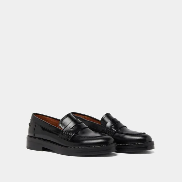 Women Roundtoed Loafers Black JONAK Loafers Women Roundtoed Loafers Black JONAK Loafers