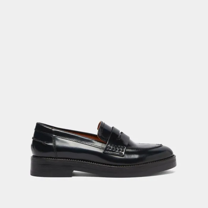 Women Roundtoed Loafers Blue JONAK Loafers