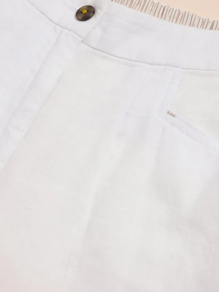 Women Rowena Linen Trouser Brilliant White White Stuff Trousers