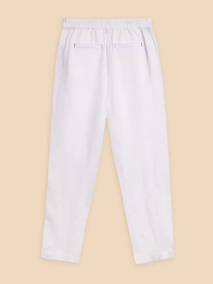 Women Rowena Linen Trouser Brilliant White White Stuff Trousers