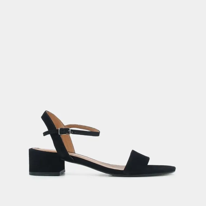 Women Sandals With Square Heel Black JONAK Sandals