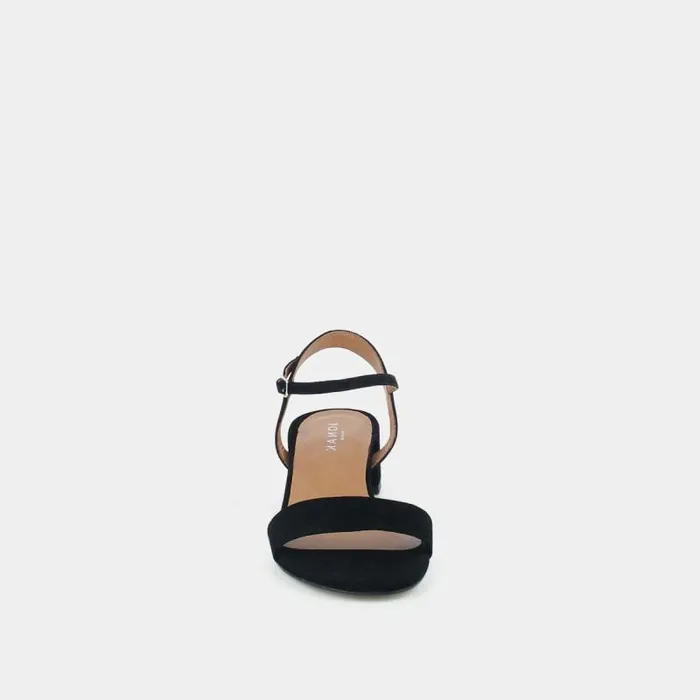 Women Sandals With Square Heel Black JONAK Sandals