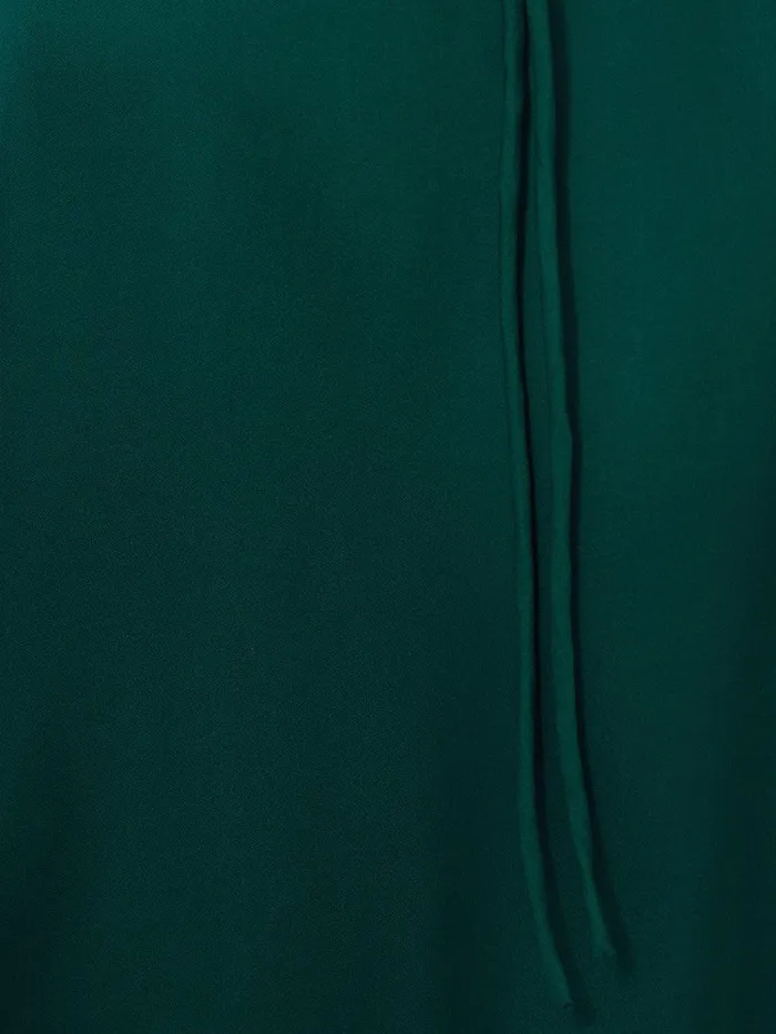 Women Satin Back Crepe Dress Green Jigsaw Party