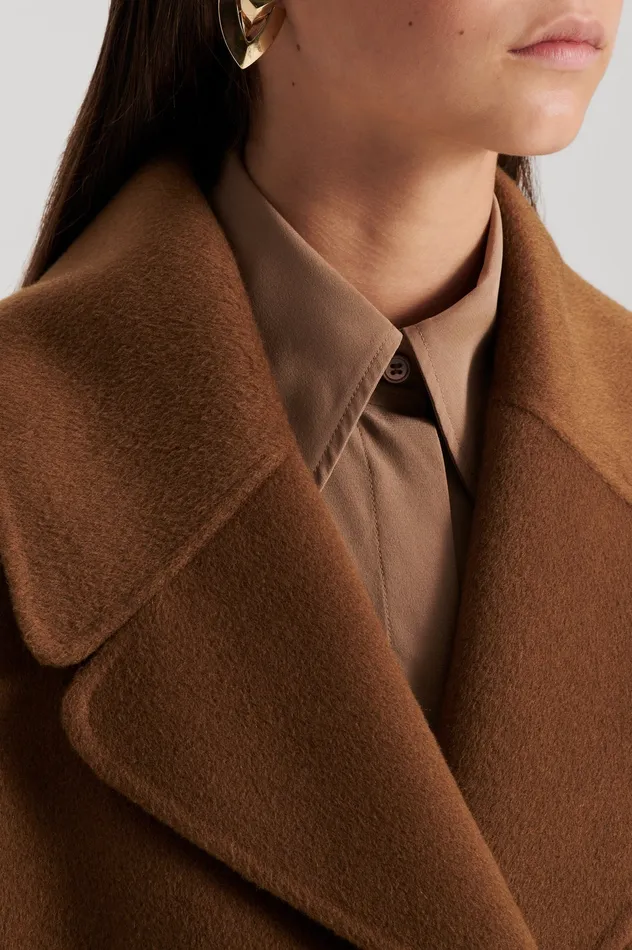 Women Scanlan Theodore COCOON SLEEVE COAT SPICE Coats Women Scanlan Theodore COCOON SLEEVE COAT SPICE Coats