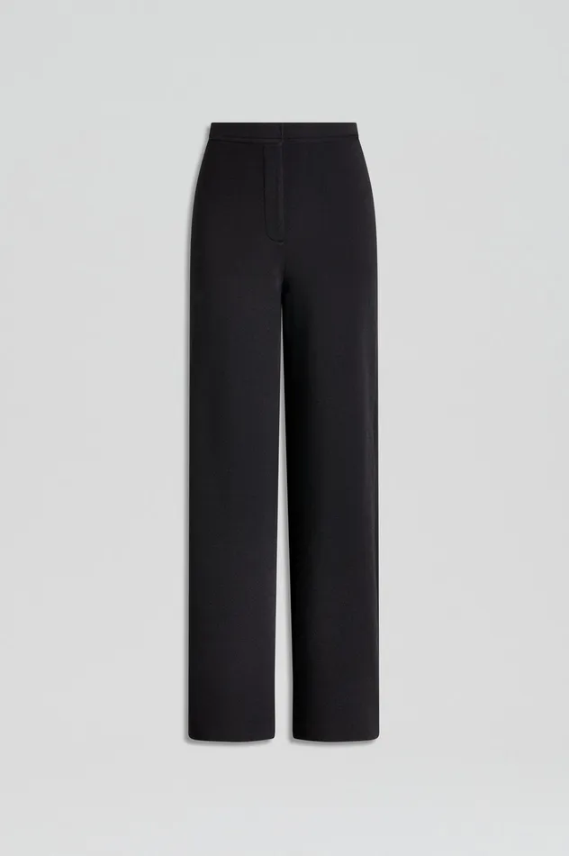 Women Scanlan Theodore CREPE KNIT TROUSER BLACK Trousers Women Scanlan Theodore CREPE KNIT TROUSER BLACK Trousers