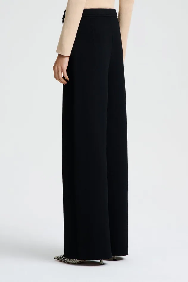 Women Scanlan Theodore CREPE KNIT TROUSER BLACK Trousers Women Scanlan Theodore CREPE KNIT TROUSER BLACK Trousers