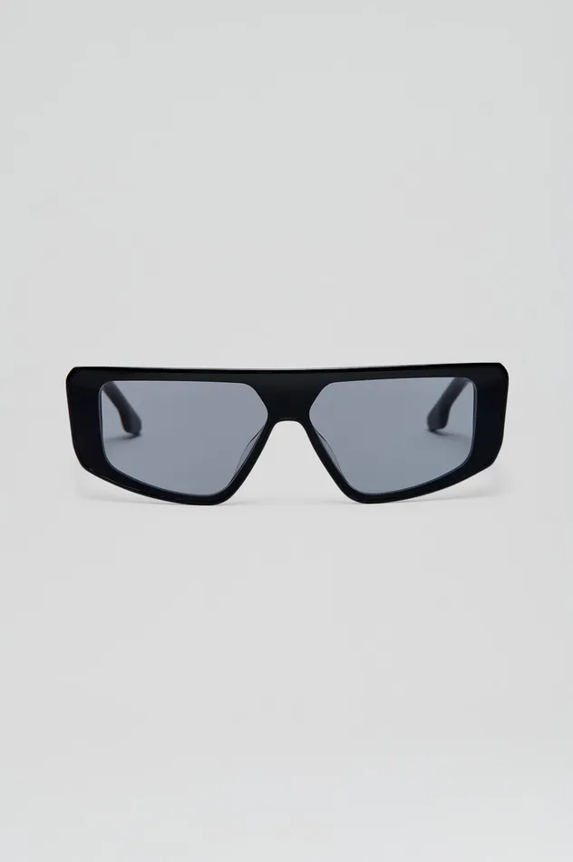 Women Scanlan Theodore ST FLAT TOP II SUNGLASSES BLACK Eyewear