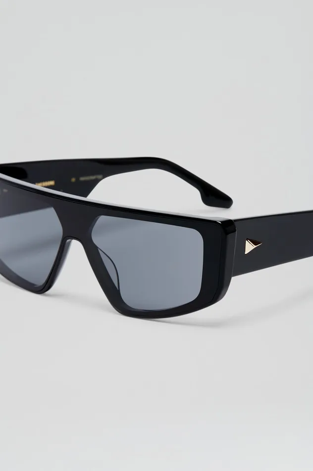 Women Scanlan Theodore ST FLAT TOP II SUNGLASSES BLACK Eyewear