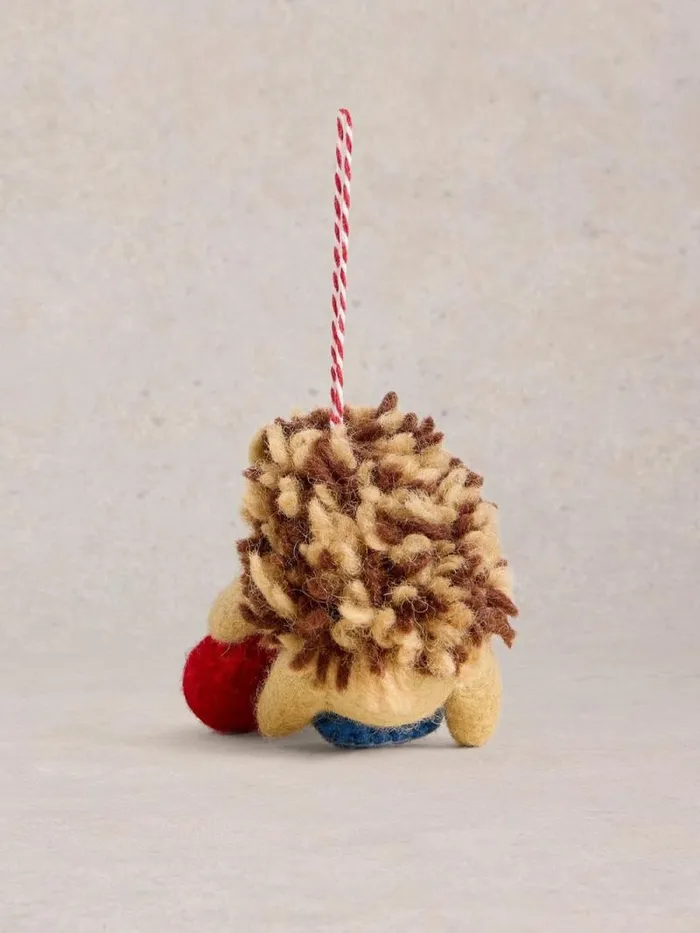 Women Self Care Hedgehog Hanging Dec Brown Multi White Stuff Decorations