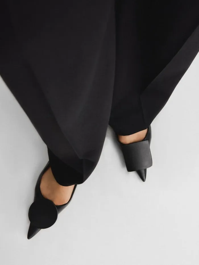 Women Shoes JACQUEMUS The Flat Duelo Slingbacks Black Women Shoes JACQUEMUS The Flat Duelo Slingbacks Black