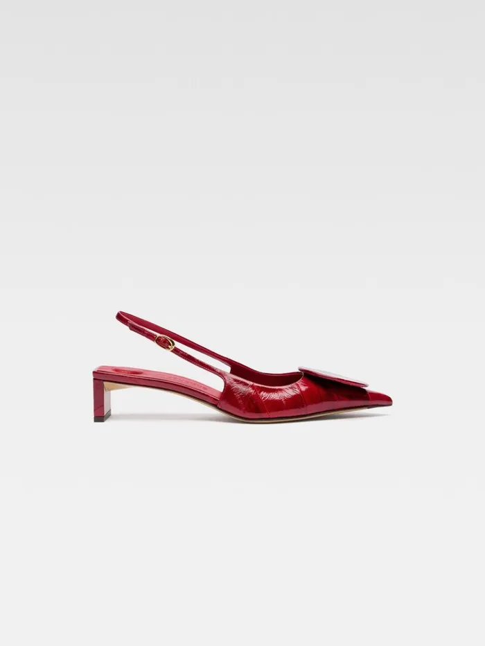 Women Shoes JACQUEMUS The Low Duelo Slingbacks Dark Red