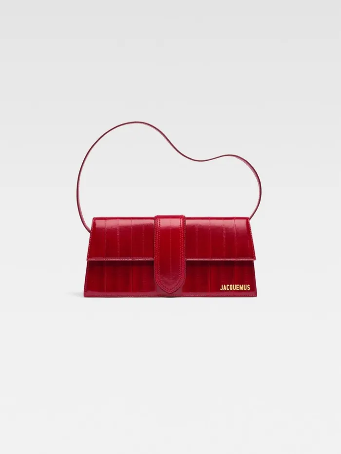 Women Shoulder Bags JACQUEMUS The Long Bambino Dark Red