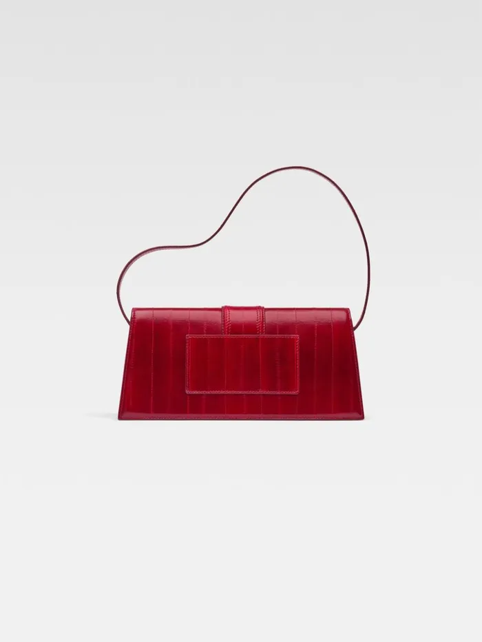 Women Shoulder Bags JACQUEMUS The Long Bambino Dark Red Women Shoulder Bags JACQUEMUS The Long Bambino Dark Red