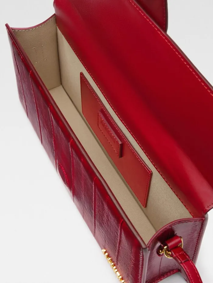 Women Shoulder Bags JACQUEMUS The Long Bambino Dark Red Women Shoulder Bags JACQUEMUS The Long Bambino Dark Red
