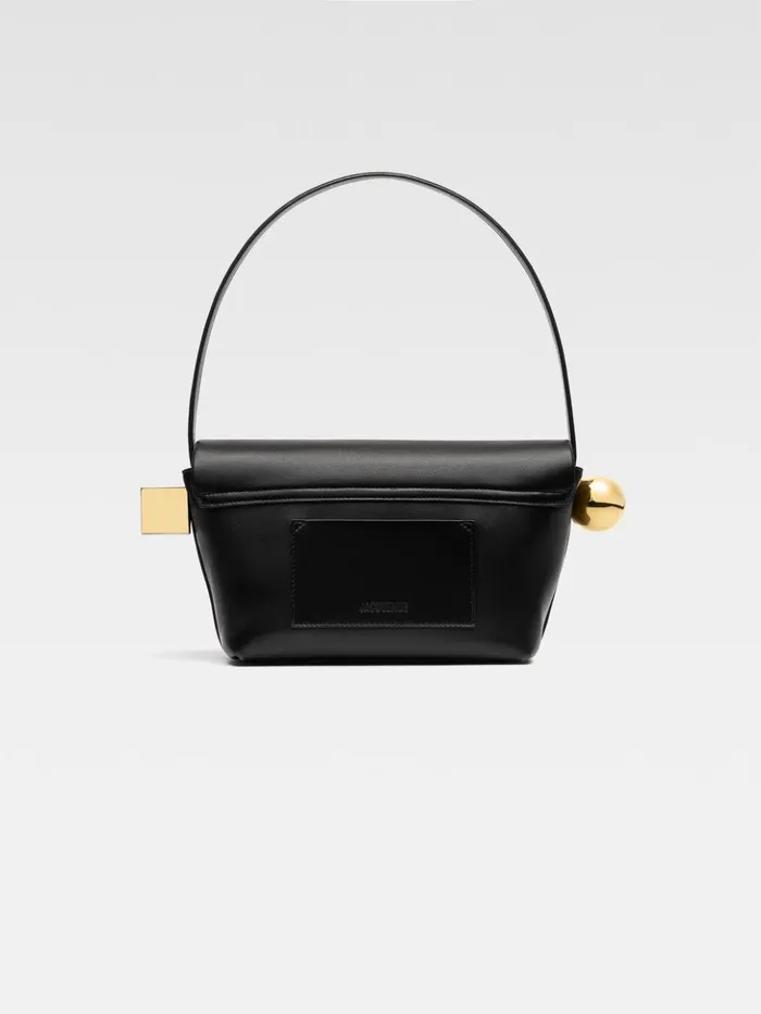 Women Shoulder Bags JACQUEMUS The Rond Carr Black Women Shoulder Bags JACQUEMUS The Rond Carr Black