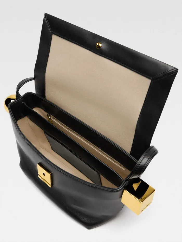 Women Shoulder Bags JACQUEMUS The Rond Carr Black Women Shoulder Bags JACQUEMUS The Rond Carr Black