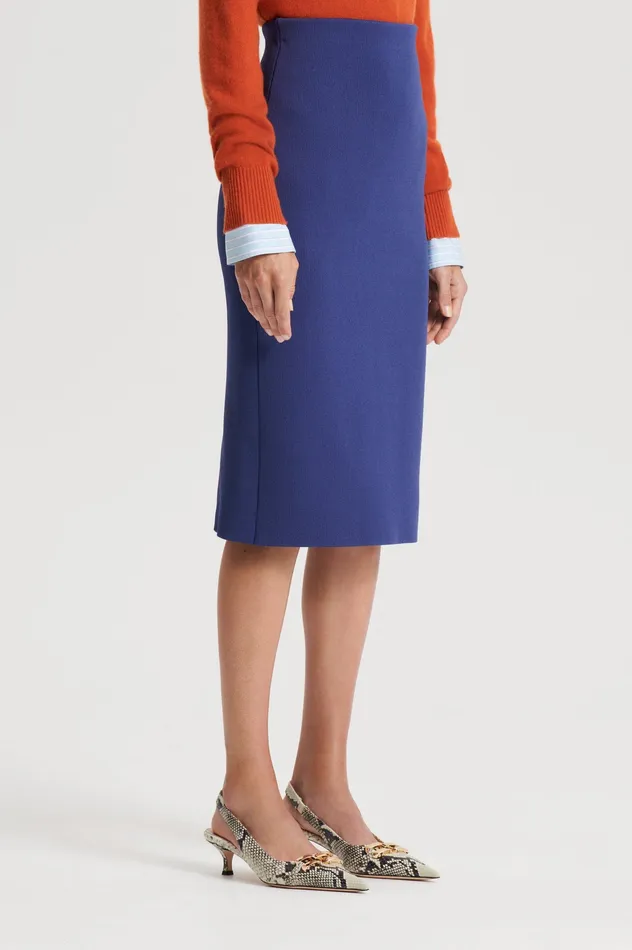 Women Skirts Scanlan Theodore CREPE KNIT PENCIL SKIRT ROYAL Women Skirts Scanlan Theodore CREPE KNIT PENCIL SKIRT ROYAL