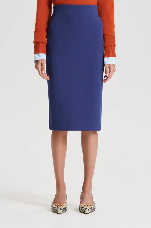 Women Skirts Scanlan Theodore CREPE KNIT PENCIL SKIRT ROYAL Women Skirts Scanlan Theodore CREPE KNIT PENCIL SKIRT ROYAL