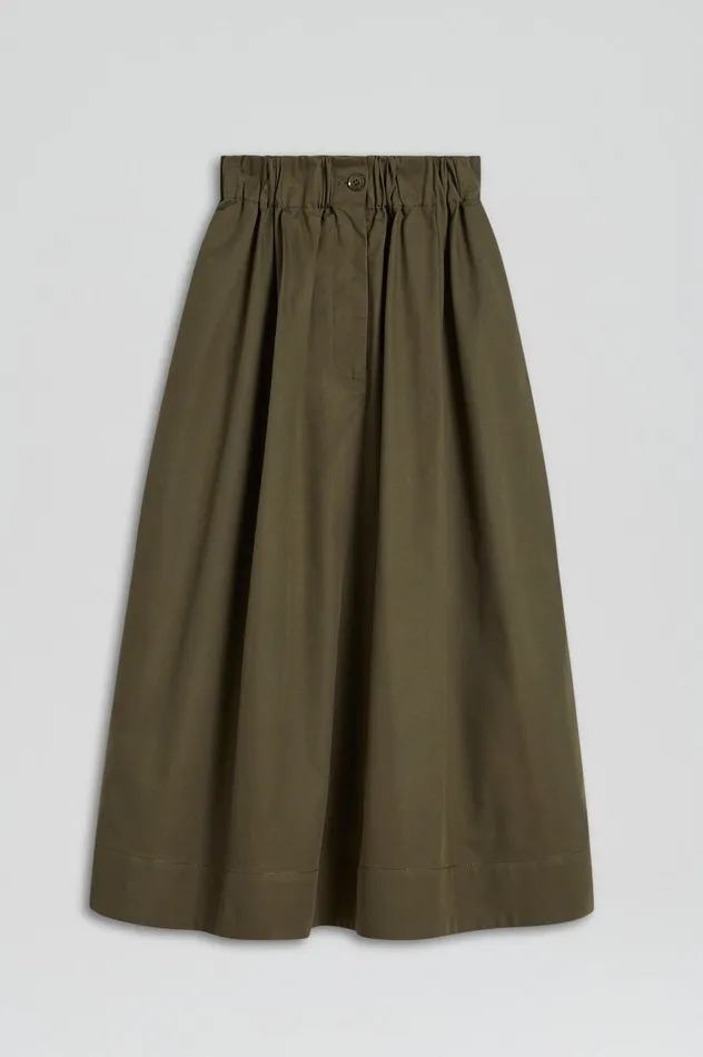 Women Skirts Scanlan Theodore WIDE CARGO SKIRT JUNGLE Women Skirts Scanlan Theodore WIDE CARGO SKIRT JUNGLE