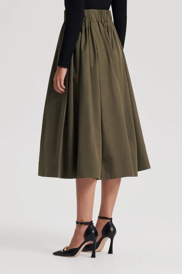 Women Skirts Scanlan Theodore WIDE CARGO SKIRT JUNGLE Women Skirts Scanlan Theodore WIDE CARGO SKIRT JUNGLE