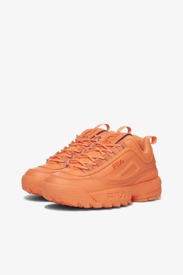 Women Sneakers Fila Disruptor 2 Premium 801 Tangerinetangerinepersimmon Orange