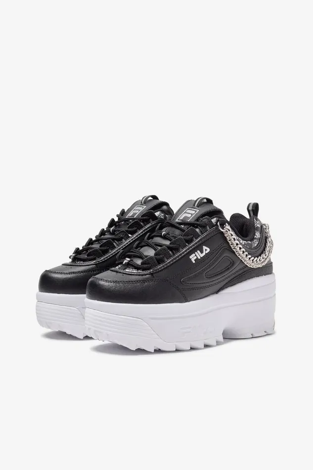 Women Sneakers Fila Disruptor 2 Wedge Festival 021 Blackwhiteblack