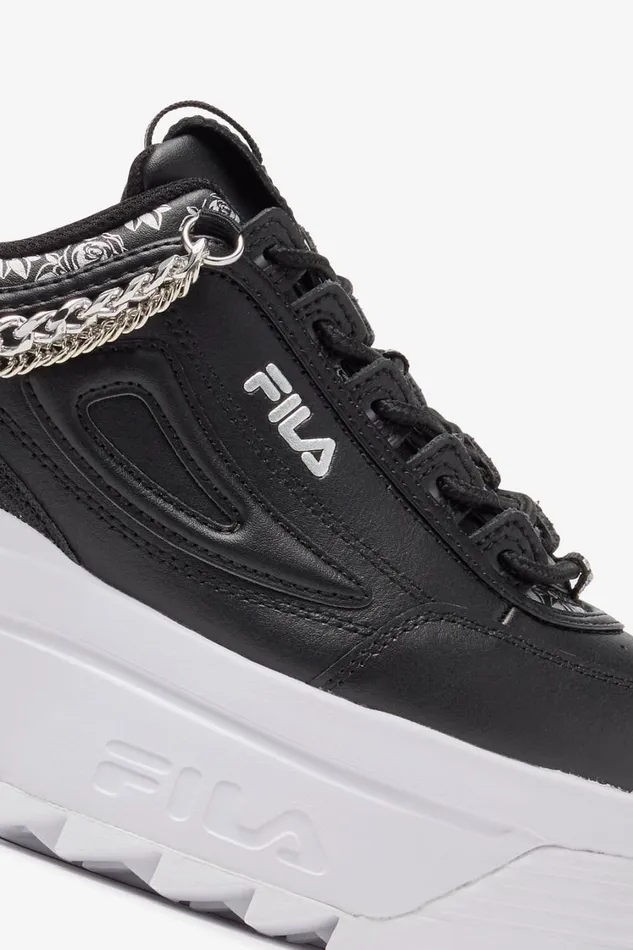 Women Sneakers Fila Disruptor 2 Wedge Festival 021 Blackwhiteblack