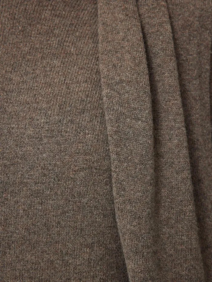 Women Soft Wool Scarf Jumper Dress Taupe Jigsaw Knitwear and Cashmere