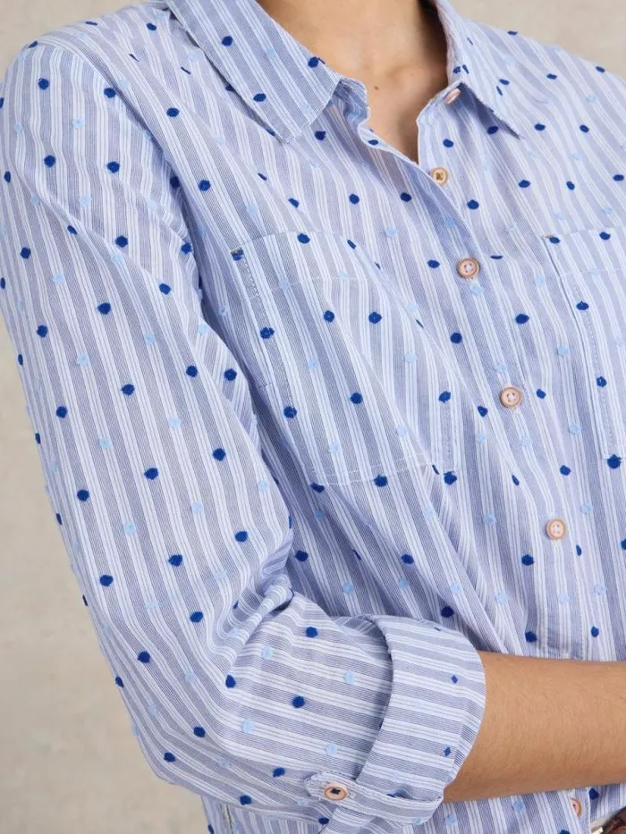 Women Sophie Organic Cotton Shirt Light Blue White Stuff Shirts and Blouses Women Sophie Organic Cotton Shirt Light Blue White Stuff Shirts and Blouses