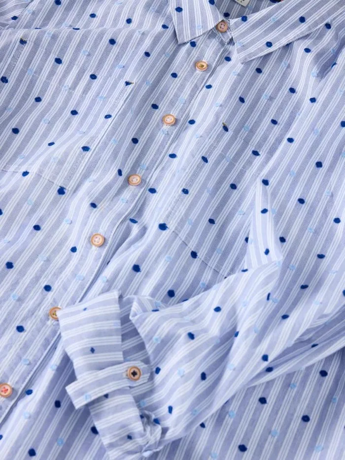 Women Sophie Organic Cotton Shirt Light Blue White Stuff Shirts and Blouses Women Sophie Organic Cotton Shirt Light Blue White Stuff Shirts and Blouses