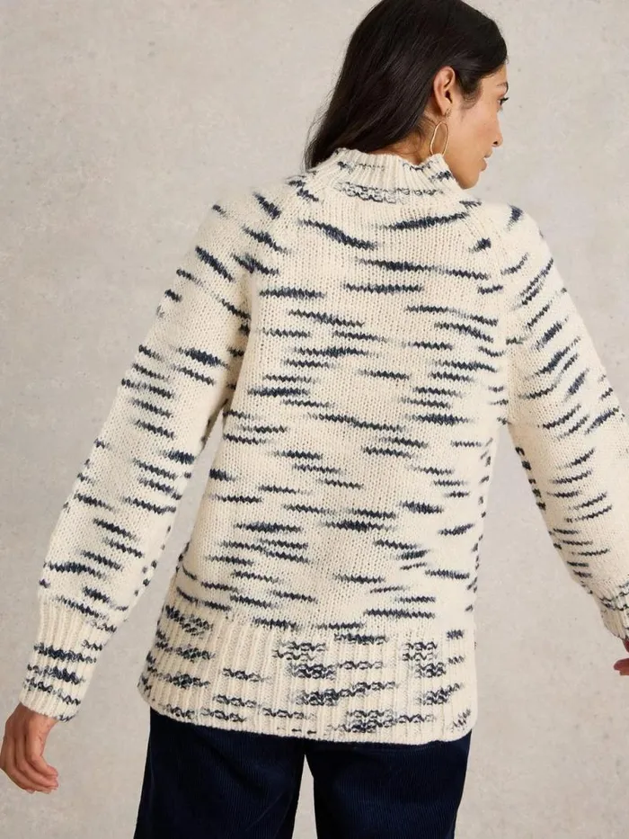 Women SPACEDYE HIGH NECK Natural Multi White Stuff Knitwear Women SPACEDYE HIGH NECK Natural Multi White Stuff Knitwear