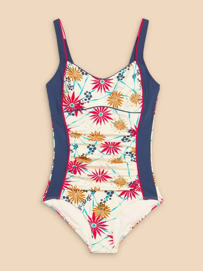 Women Splash Tummy Control Swimsuit Ivory Multi White Stuff Swimwear Women Splash Tummy Control Swimsuit Ivory Multi White Stuff Swimwear