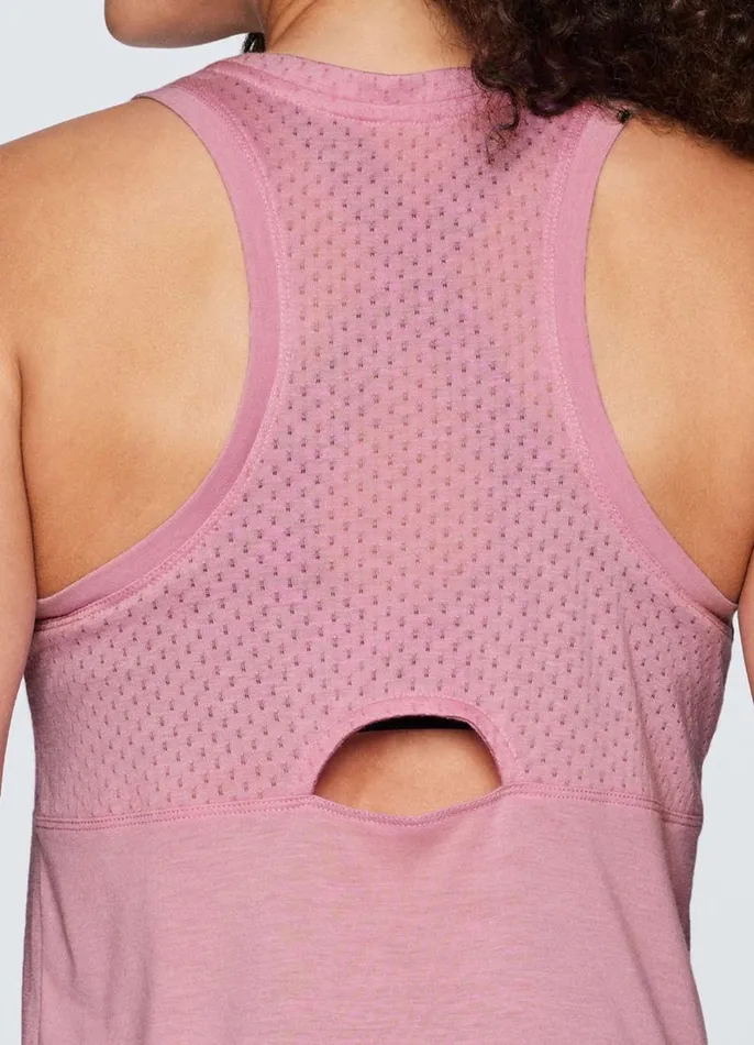 Women Studio Breezy High Low Tank Light Pink RBX Active Tanks