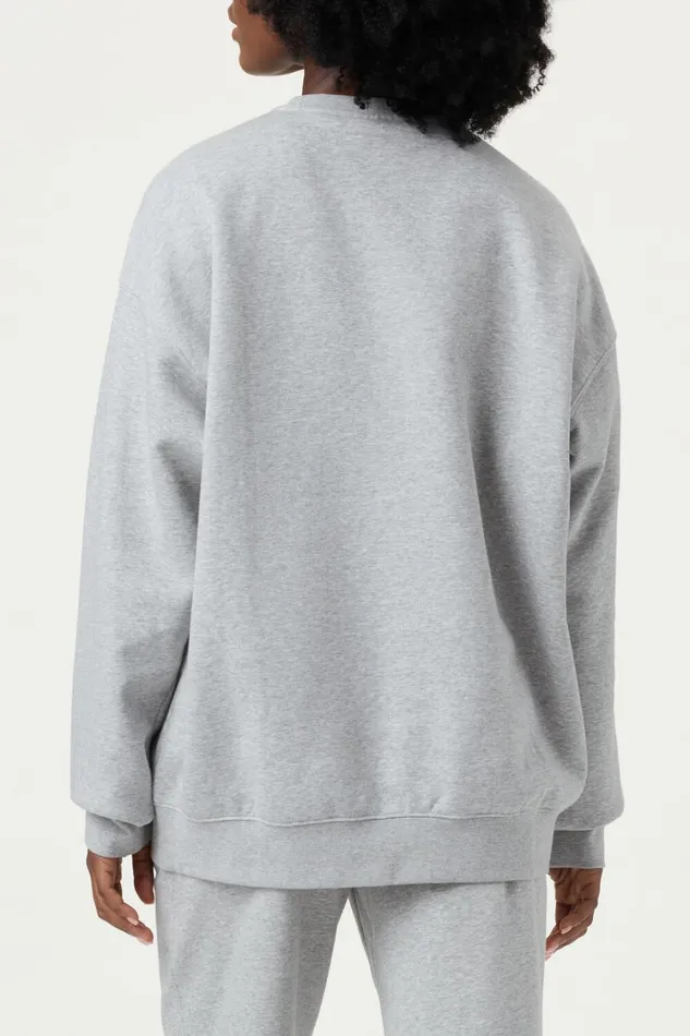 Women Sweatshirts and Hoodies Fila Classic Relaxed Sweatshirt 050 Grey Heather Women Sweatshirts and Hoodies Fila Classic Relaxed Sweatshirt 050 Grey Heather