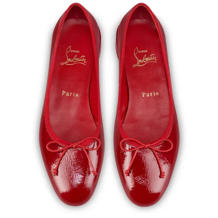 Women Sweetie Jane Ballerinas 8211 Vog Patent Leather 8211 Loubi Christian Louboutin Flats and Loafers