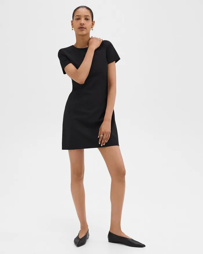 Women Theory Dresses Sheath Dress In Good Wool Black