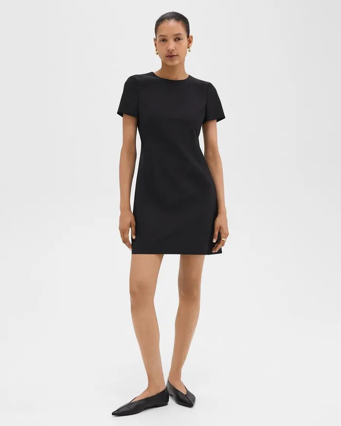 Women Theory Dresses Sheath Dress In Good Wool Black