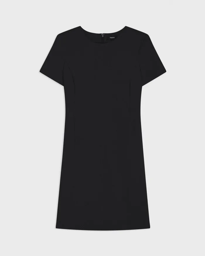Women Theory Dresses Sheath Dress In Good Wool Black