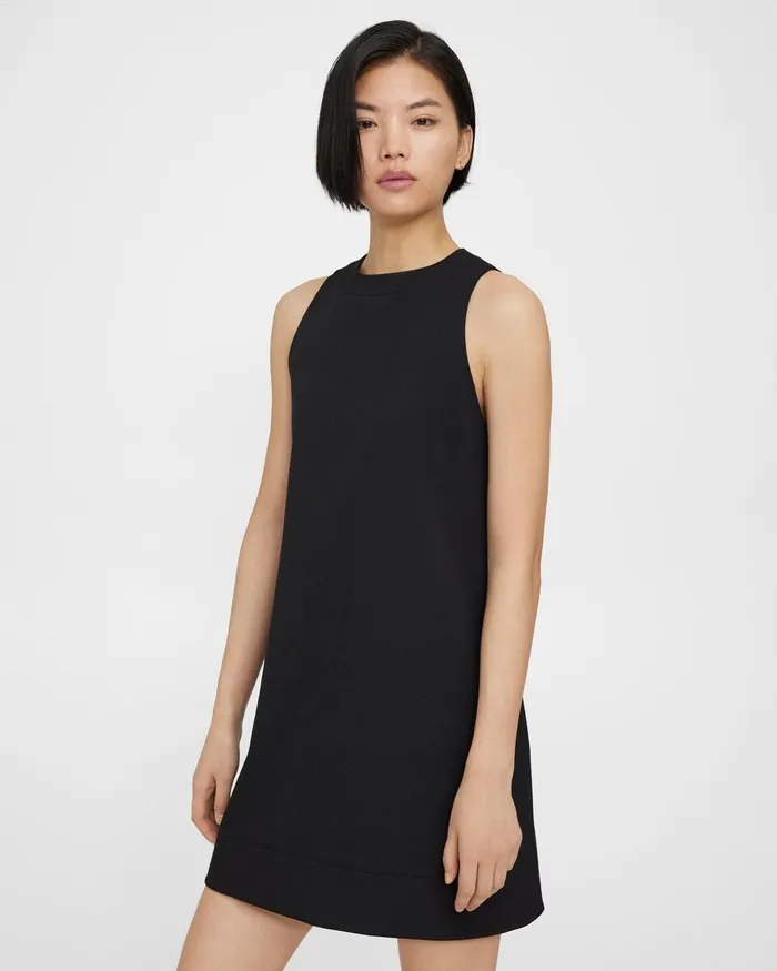 Women Theory Dresses Shift Dress In Textured Gabardine Black