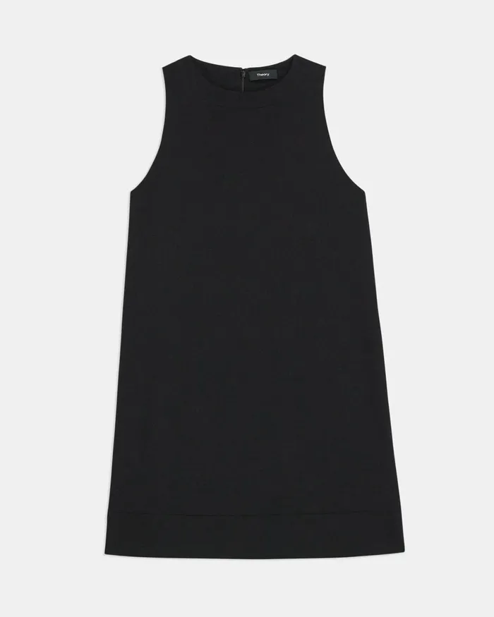 Women Theory Dresses Shift Dress In Textured Gabardine Black