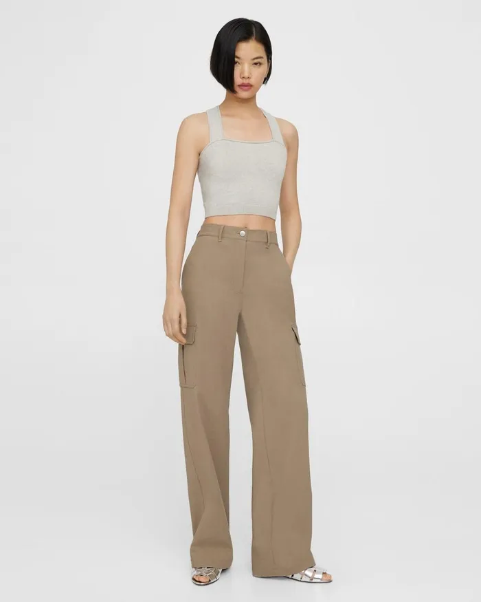 Women Theory Pants Cargo Pant In Neoteric Twill Bark