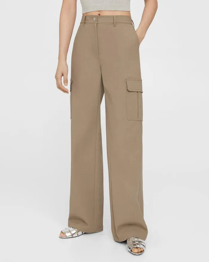 Women Theory Pants Cargo Pant In Neoteric Twill Bark