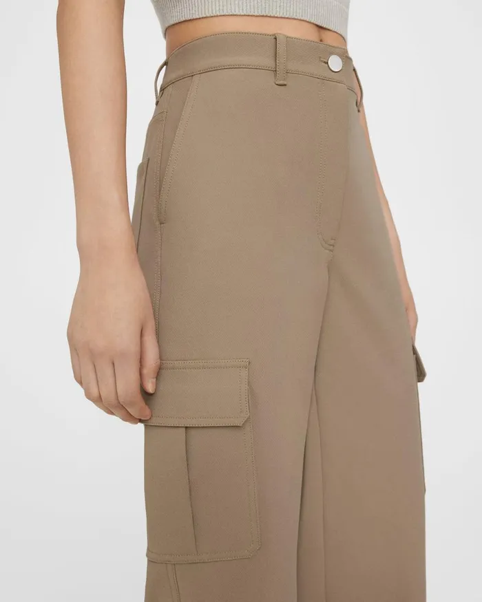 Women Theory Pants Cargo Pant In Neoteric Twill Bark