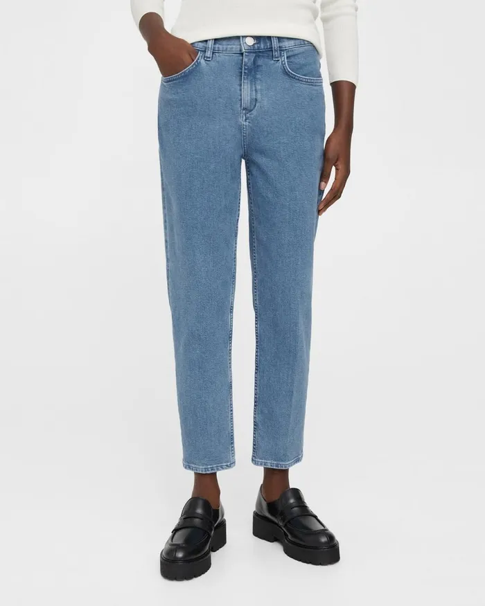 Women Theory Pants Treeca Jean In Stretch Denim Washed Indigo