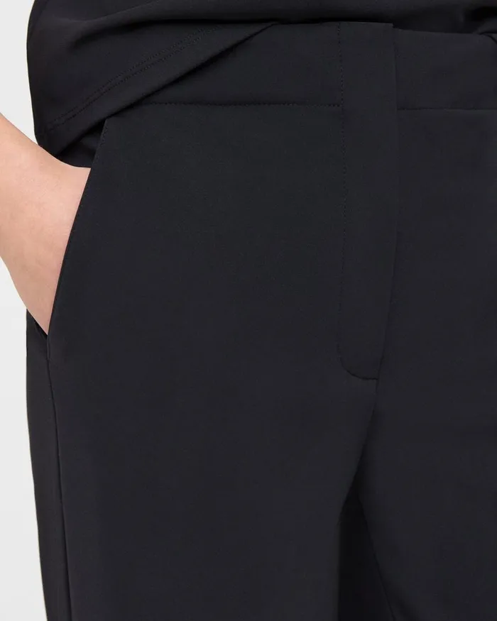 Women Theory Pants WideLeg Pant In Precision Ponte Black